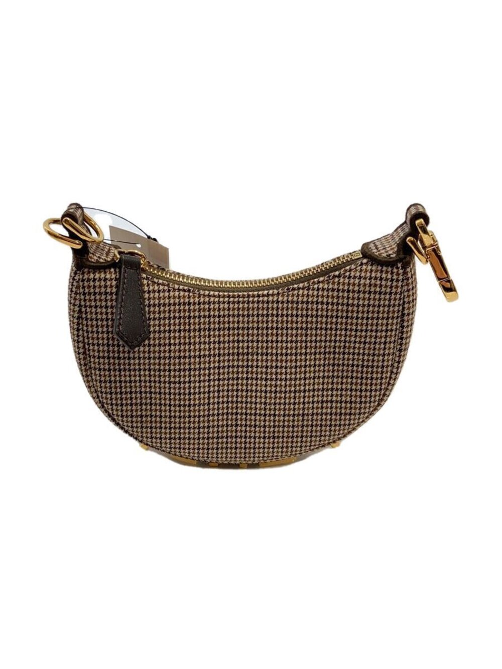 Fendi Fendigraphy bag brown black houndstooth
